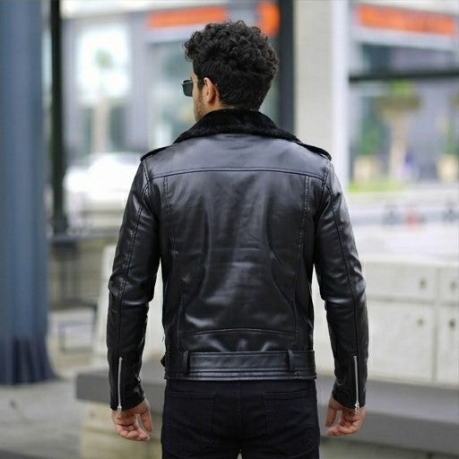 Classic black biker jacket
